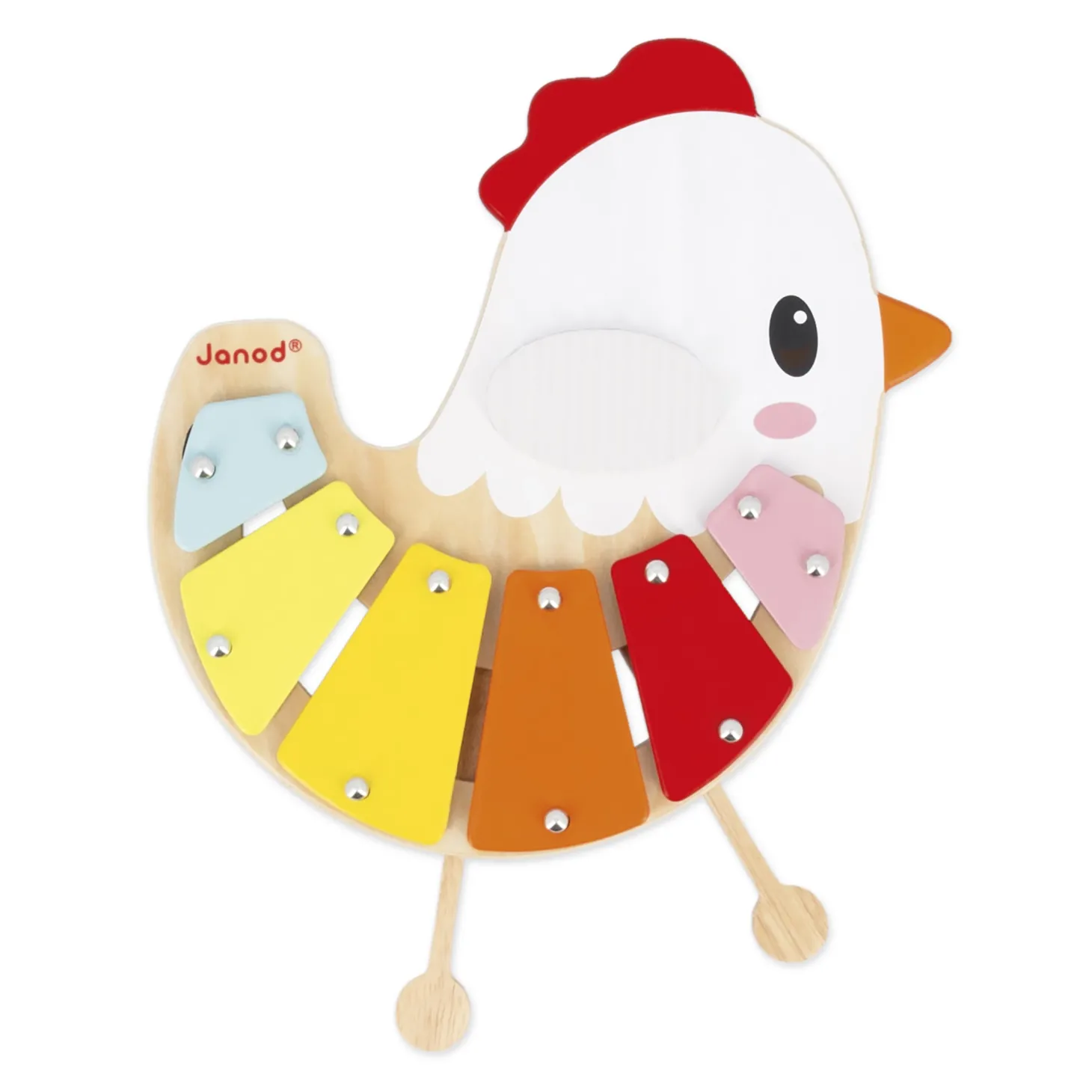Janod Xylo Poulette Ferme Multicolore