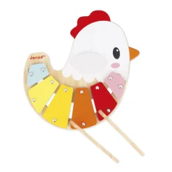 Janod Xylo Poulette Ferme Multicolore