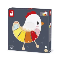 Janod Xylo Poulette Ferme Multicolore