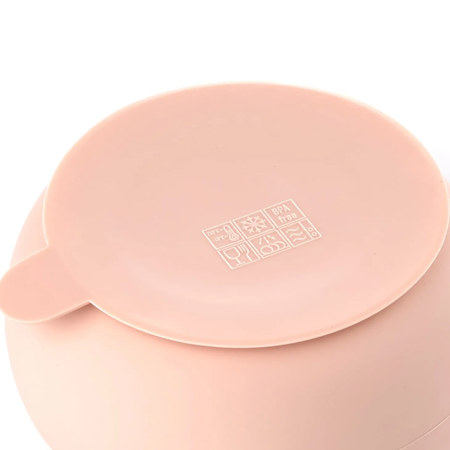 Jané Set bol et cuillère en silicone Pale