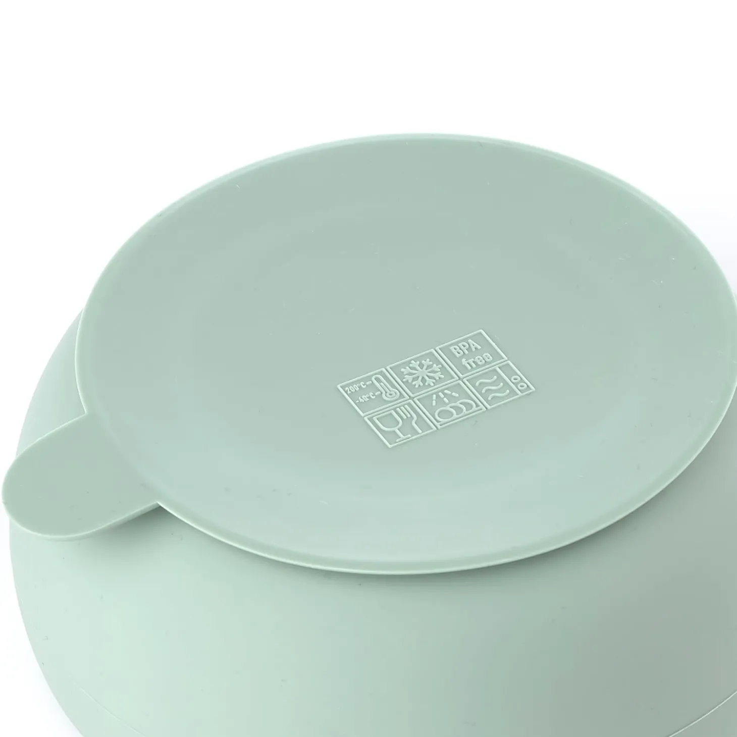 Jané Set bol et cuillère en silicone Mint