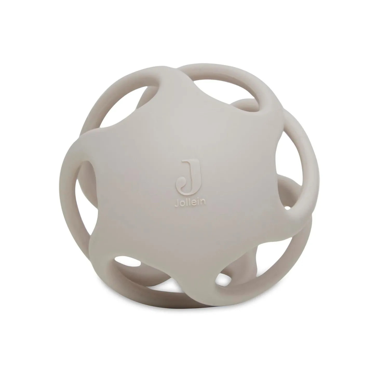 Jollein Anneau de dentition Balle Silicone Nougat