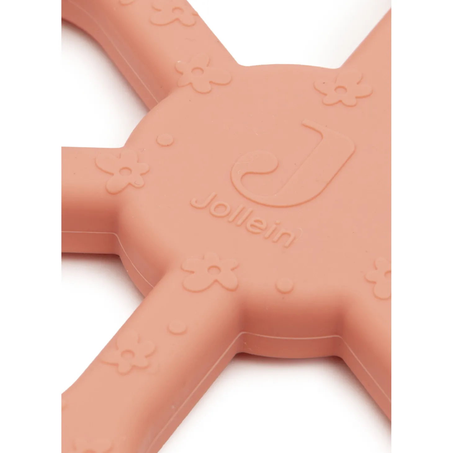 Jollein Anneau de Dentition en Silicone Flower Coral Rose