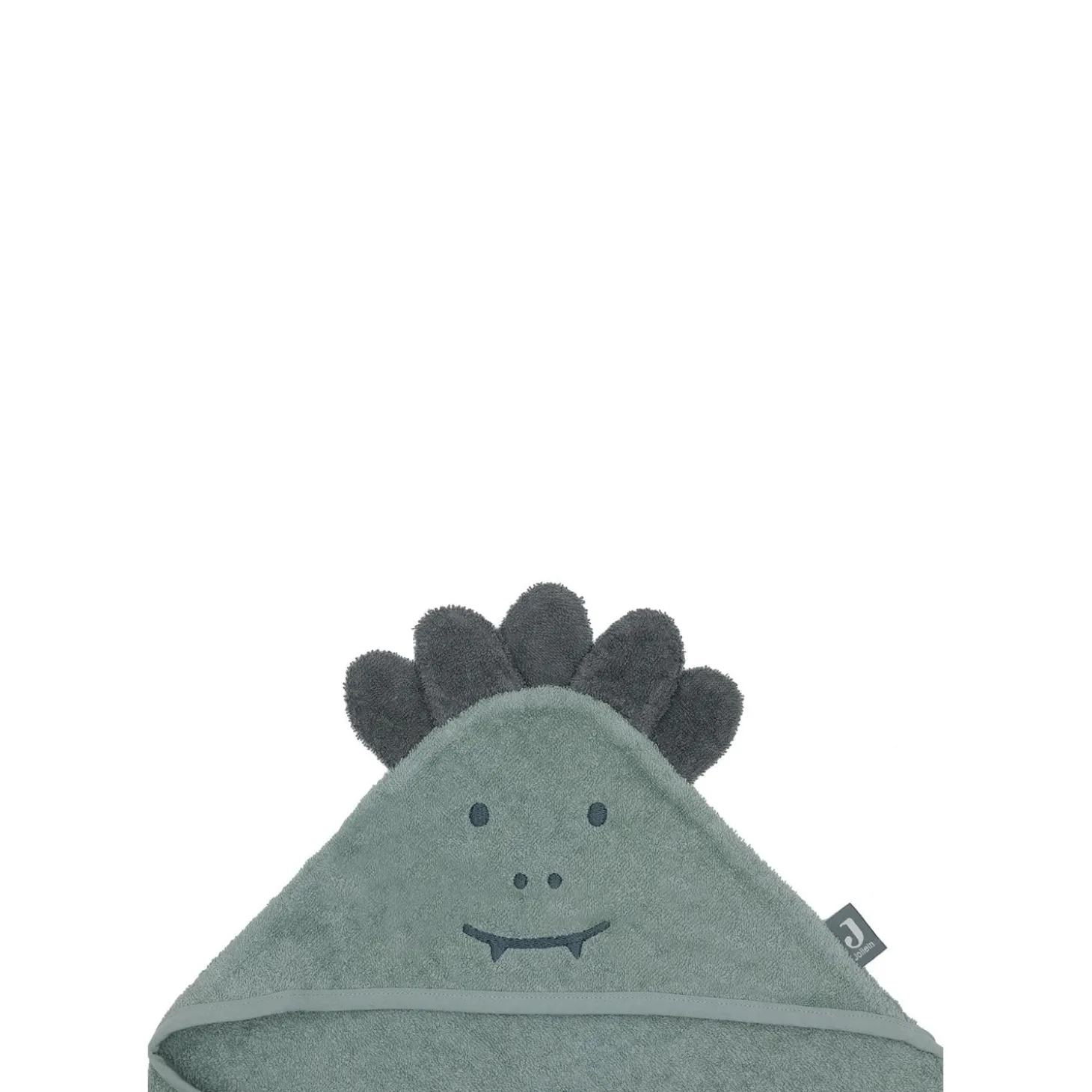 Jollein Cape de bain Éponge Croco Ash Green 75x75 cm