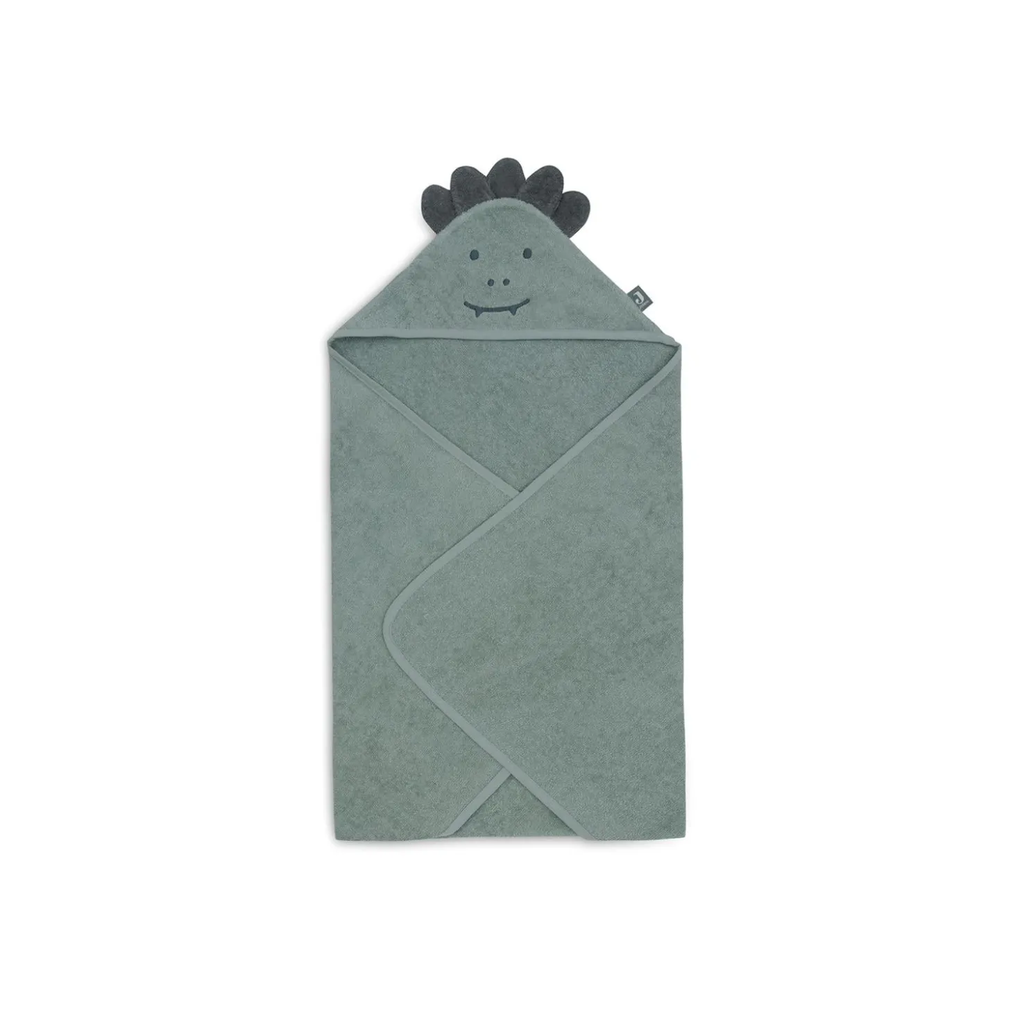 Jollein Cape de bain Éponge Croco Ash Green 75x75 cm