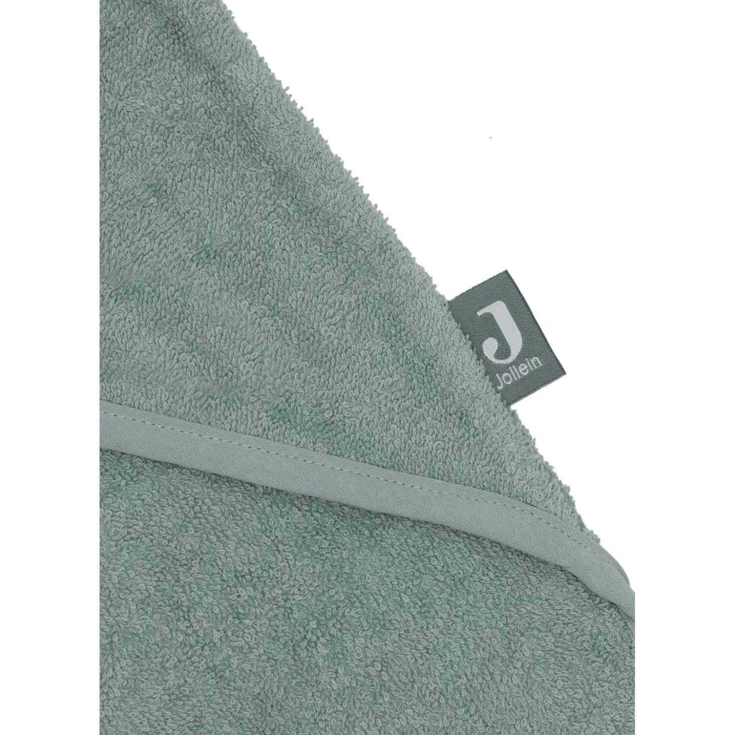 Jollein Cape de bain Éponge Croco Ash Green 75x75 cm