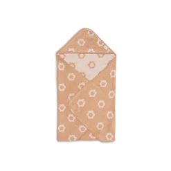 Jollein Cape de Bain Éponge Jacquard Flower Wild Rose 75x75 cm