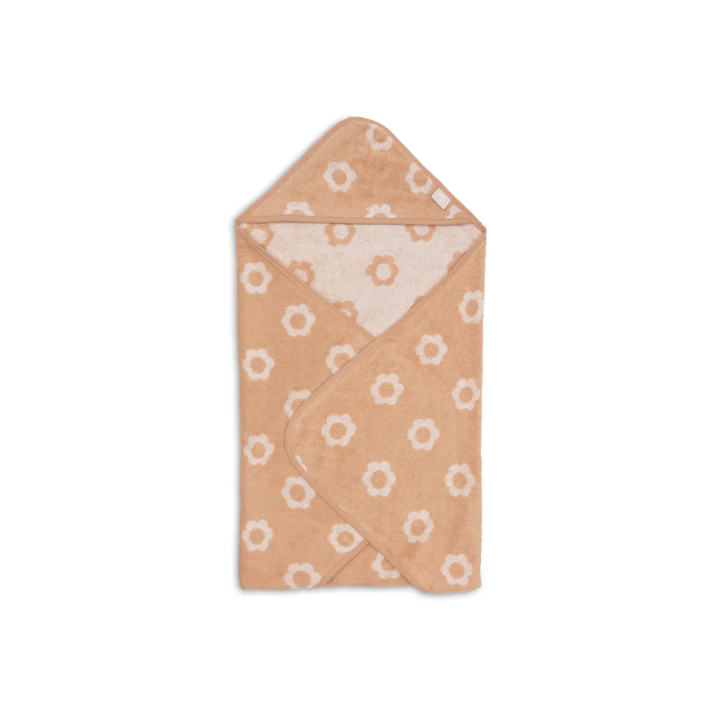 Jollein Cape de Bain Éponge Jacquard Flower Wild Rose 75x75 cm