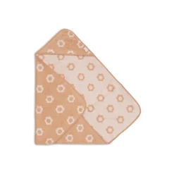 Jollein Cape de Bain Éponge Jacquard Flower Wild Rose 75x75 cm