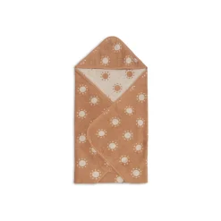 Jollein                    Cape de Bain Éponge Jacquard Sun    Terra            75x75 cm