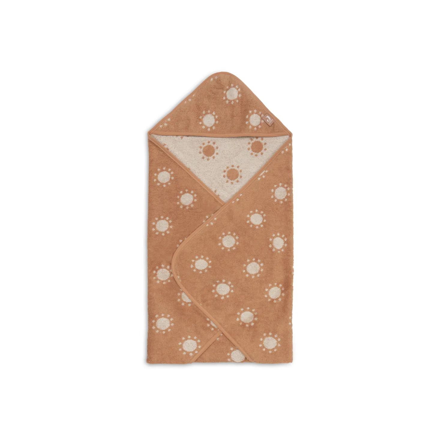 Jollein Cape de Bain Éponge Jacquard Sun Terra 75x75 cm