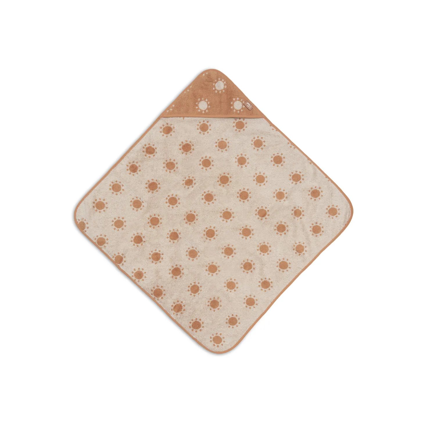 Jollein Cape de Bain Éponge Jacquard Sun Terra 75x75 cm