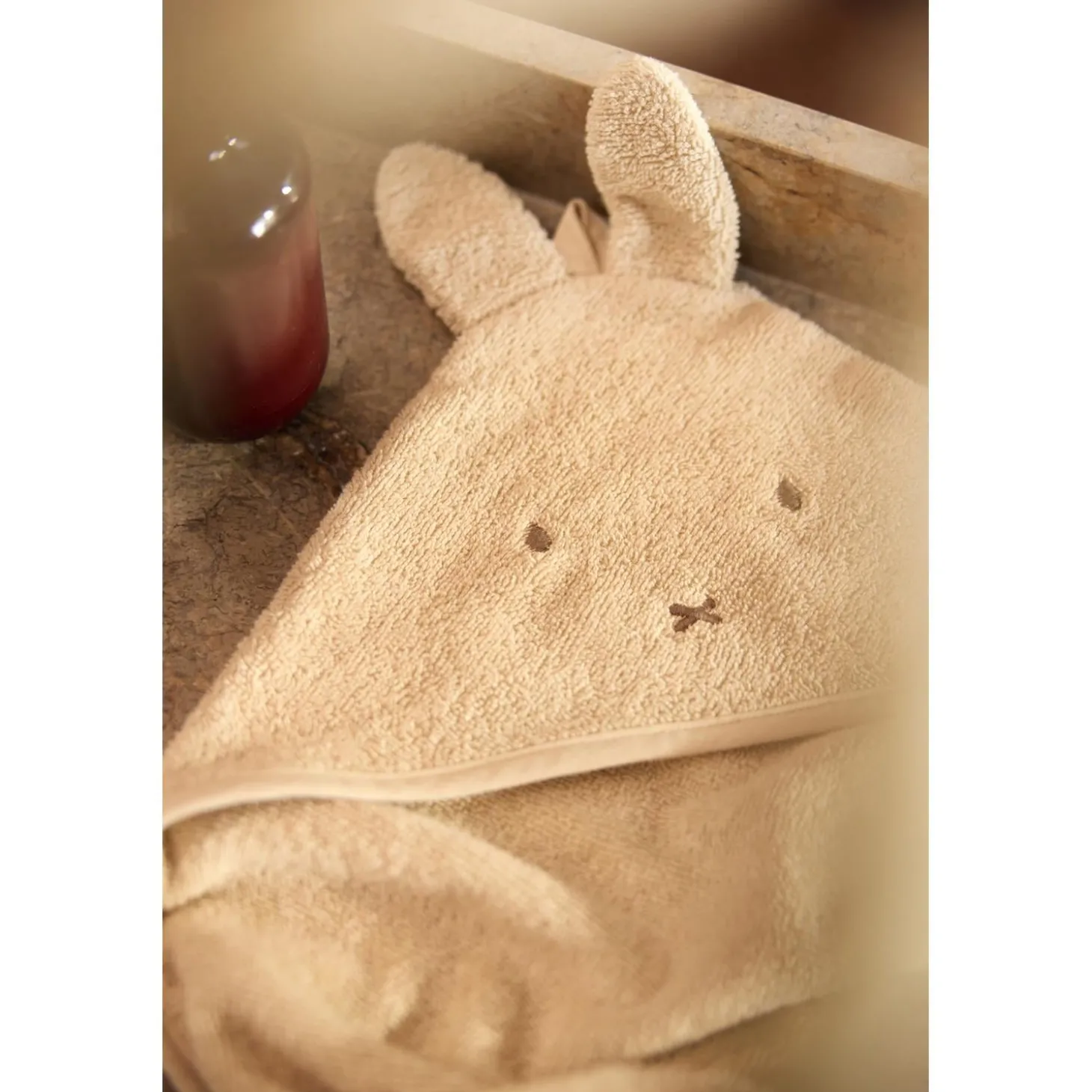 Jollein Cape de Bain Éponge Miffy Sand 75x75 cm