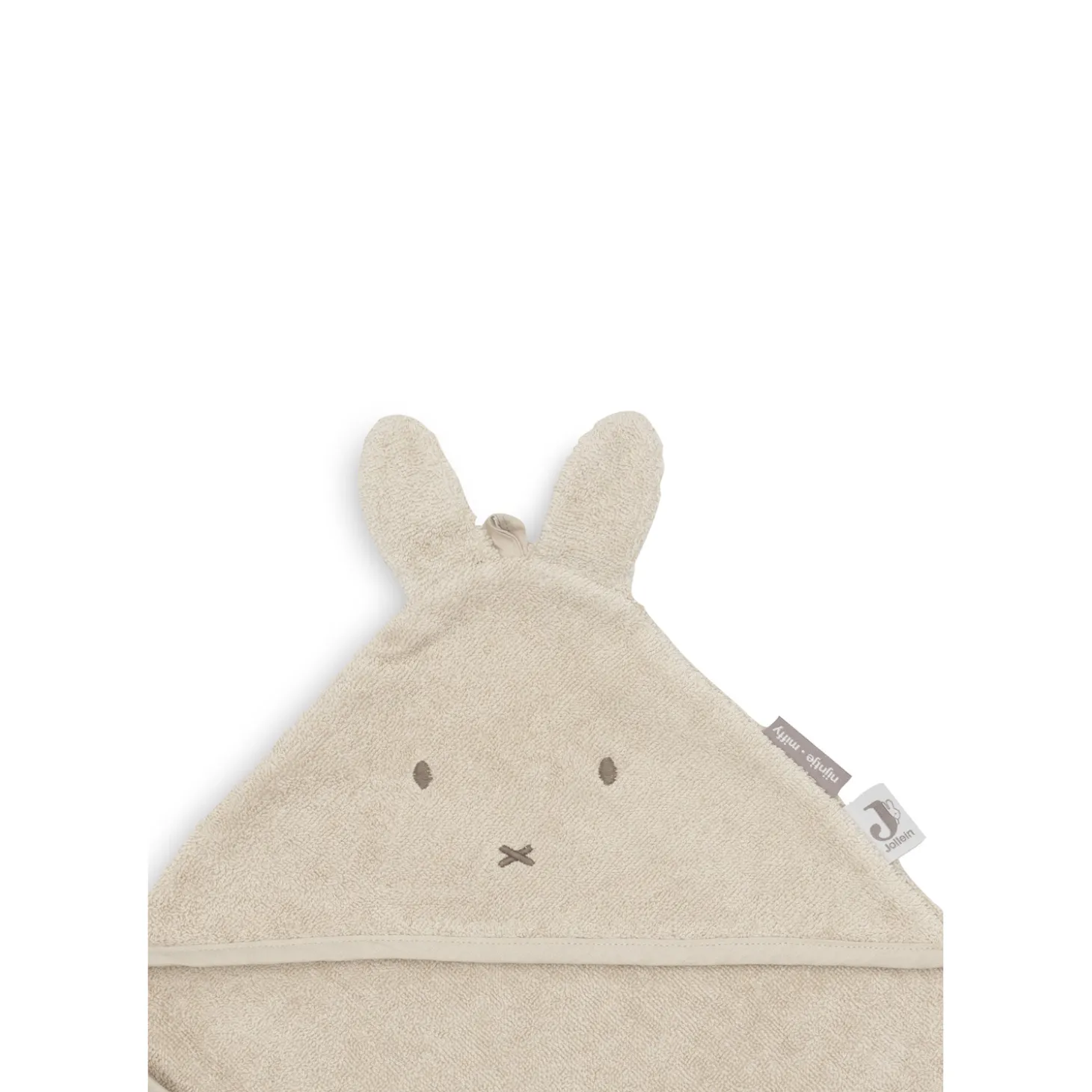 Jollein Cape de Bain Éponge Miffy Sand 75x75 cm