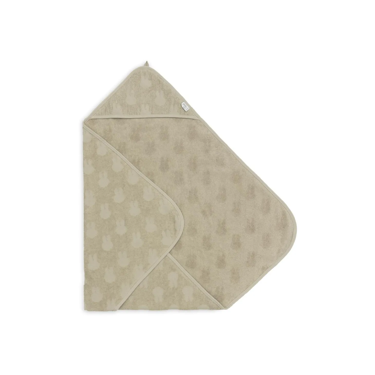 Jollein Cape de bain Éponge Miffy Jacquard Olive Green 75x75 cm
