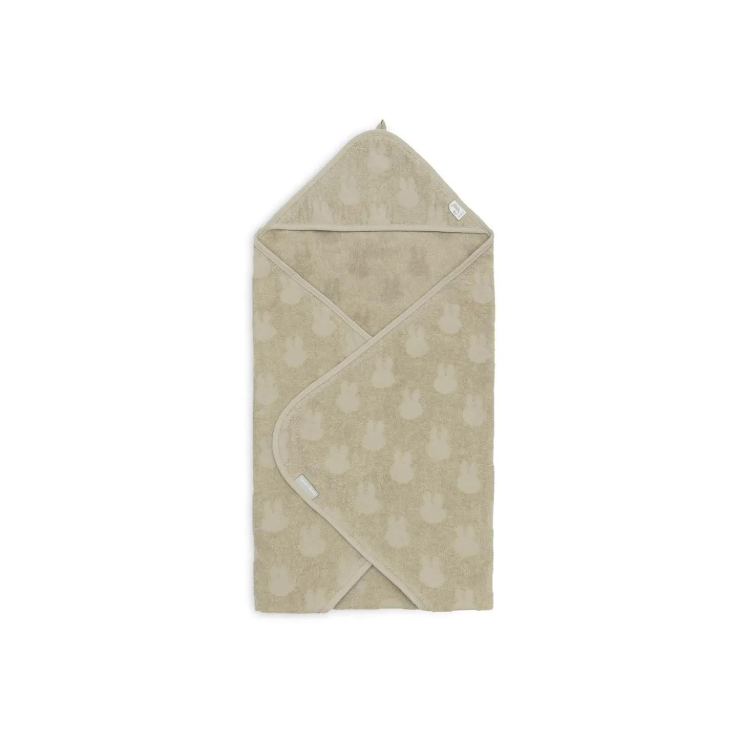 Jollein Cape de bain Éponge Miffy Jacquard Olive Green 75x75 cm