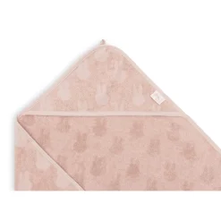 Jollein Cape de bain Éponge Miffy Jacquard Wild Rose 75x75 cm