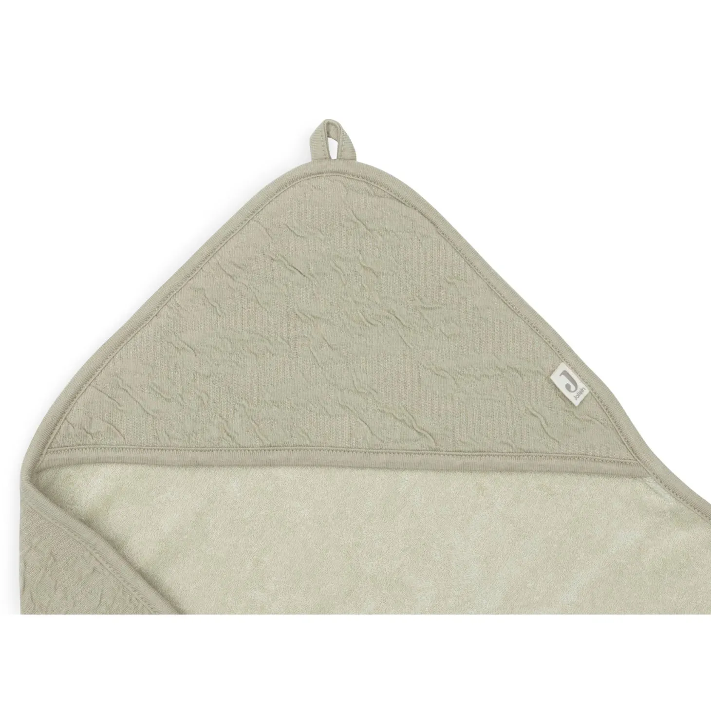 Jollein Cape de bain soft waves Olive Green 75x75 cm