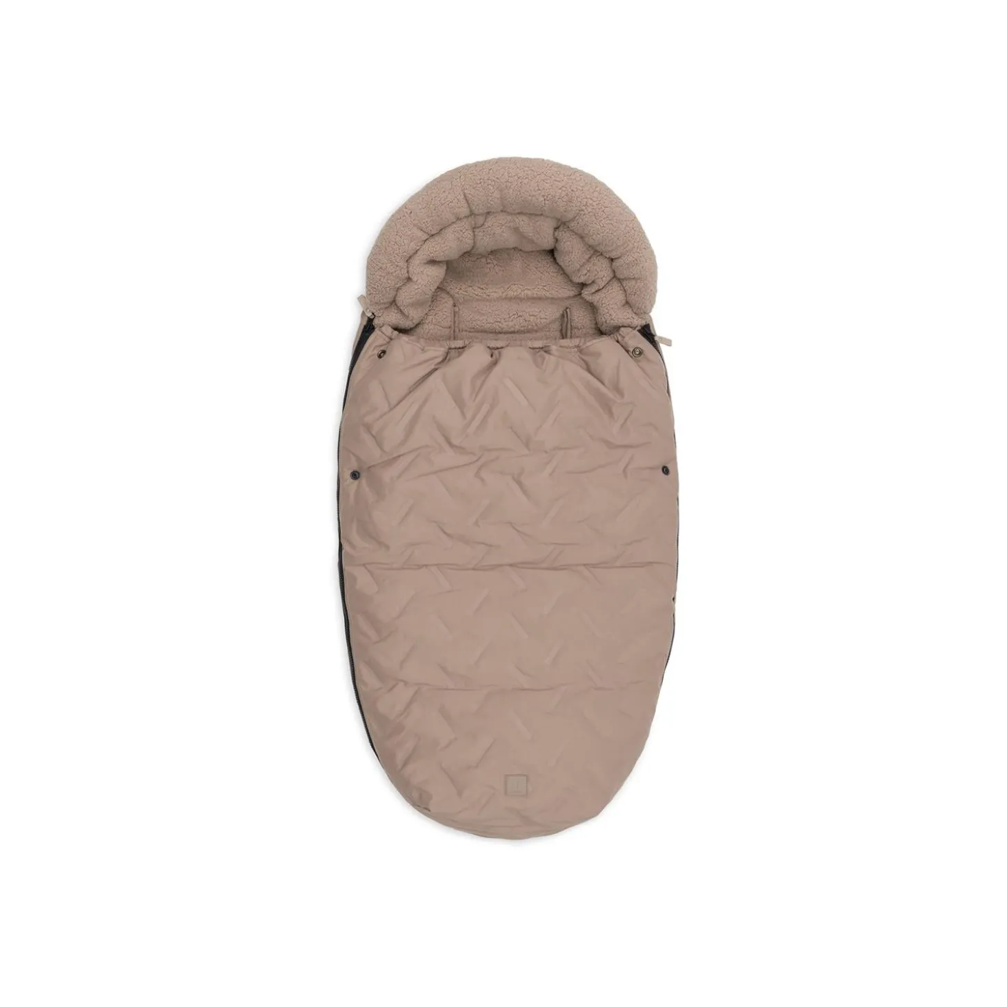 Jollein Chancelière pour poussette à motif embossé Milky Coffee