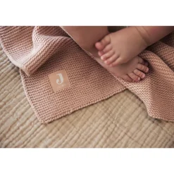 Jollein Couverture Berceau Basic Knit Wild Rose 75x100 cm