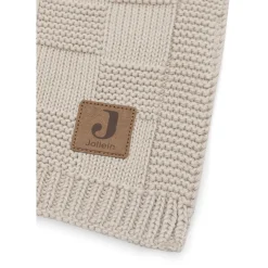 Jollein Couverture Berceau Box Knit Gots Warm Sand 75x100 cm
