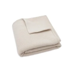 Jollein Couverture Berceau Basic Knit/Velvet Oatmeal 75x100 cm