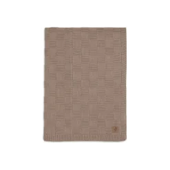 Jollein Couverture Berceau Box Knit Gots Milky Coffee 75x100 cm