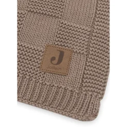 Jollein                    Couverture Berceau Box Knit Gots    Milky Coffee            75x100 cm