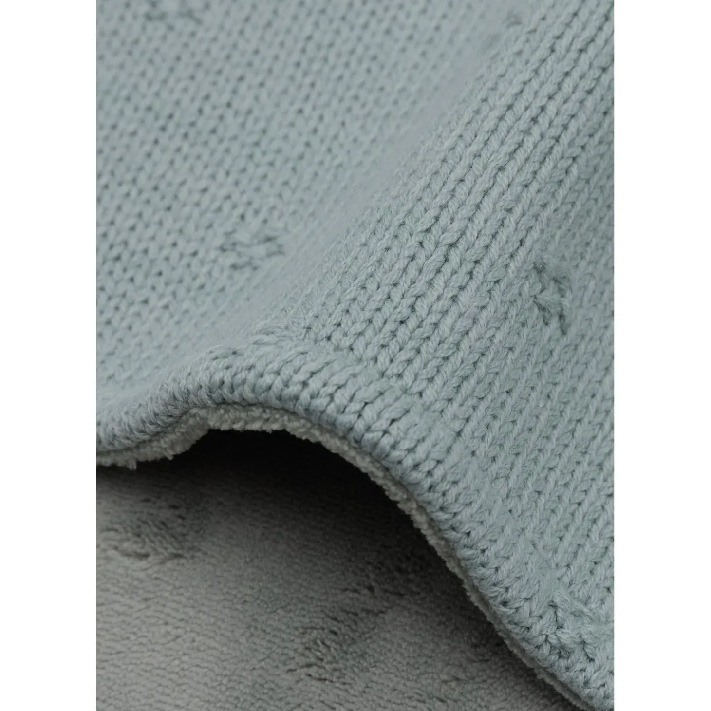 Jollein Couverture Berceau Cosy Knit Velvet Sea Green 75x100 cm