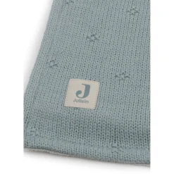 Jollein Couverture Berceau Cosy Knit Velvet Sea Green 75x100 cm
