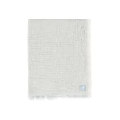 Jollein                    Couverture Berceau Fringe Stripe    Sea Green            75x100 cm