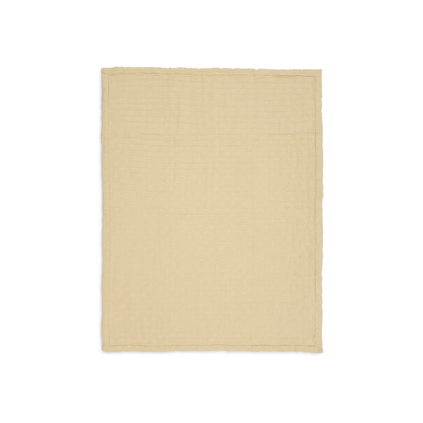 Jollein Couverture Berceau Gaze de Coton Jacquard GOTS Vanilla 75x100 cm