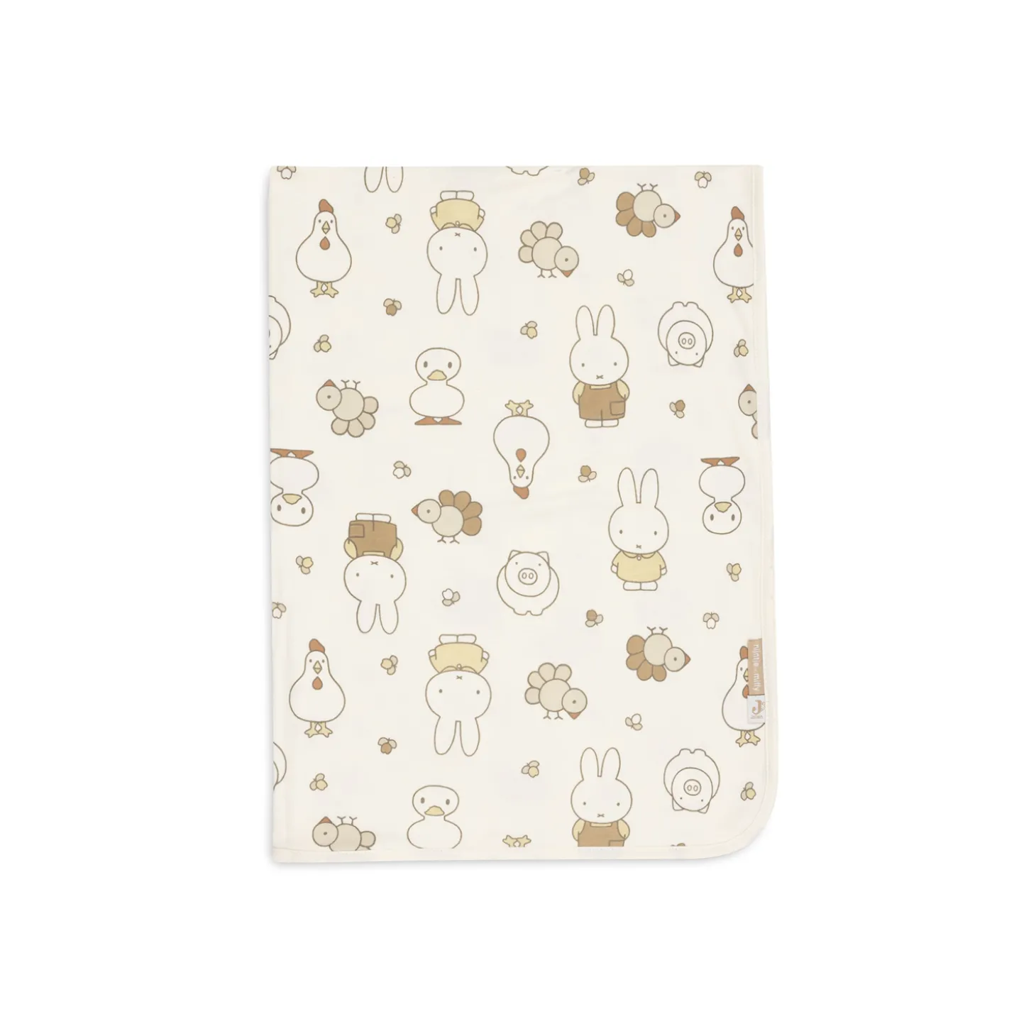 Jollein Couverture Berceau Jersey Miffy Family Farm Multicolore 75x100 cm