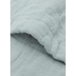 Jollein                    Couverture Berceau Jacquard GOTS    Sea Green            75x100 cm