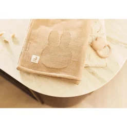 Jollein Couverture Berceau Miffy Knit/Velvet Biscuit 75x100 cm