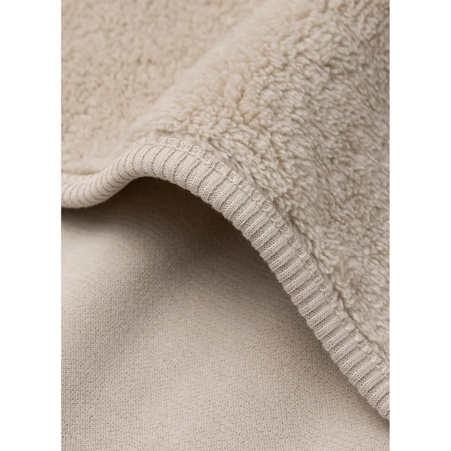 Jollein Couverture Berceau Sherpa Warm Sand 75x100 cm