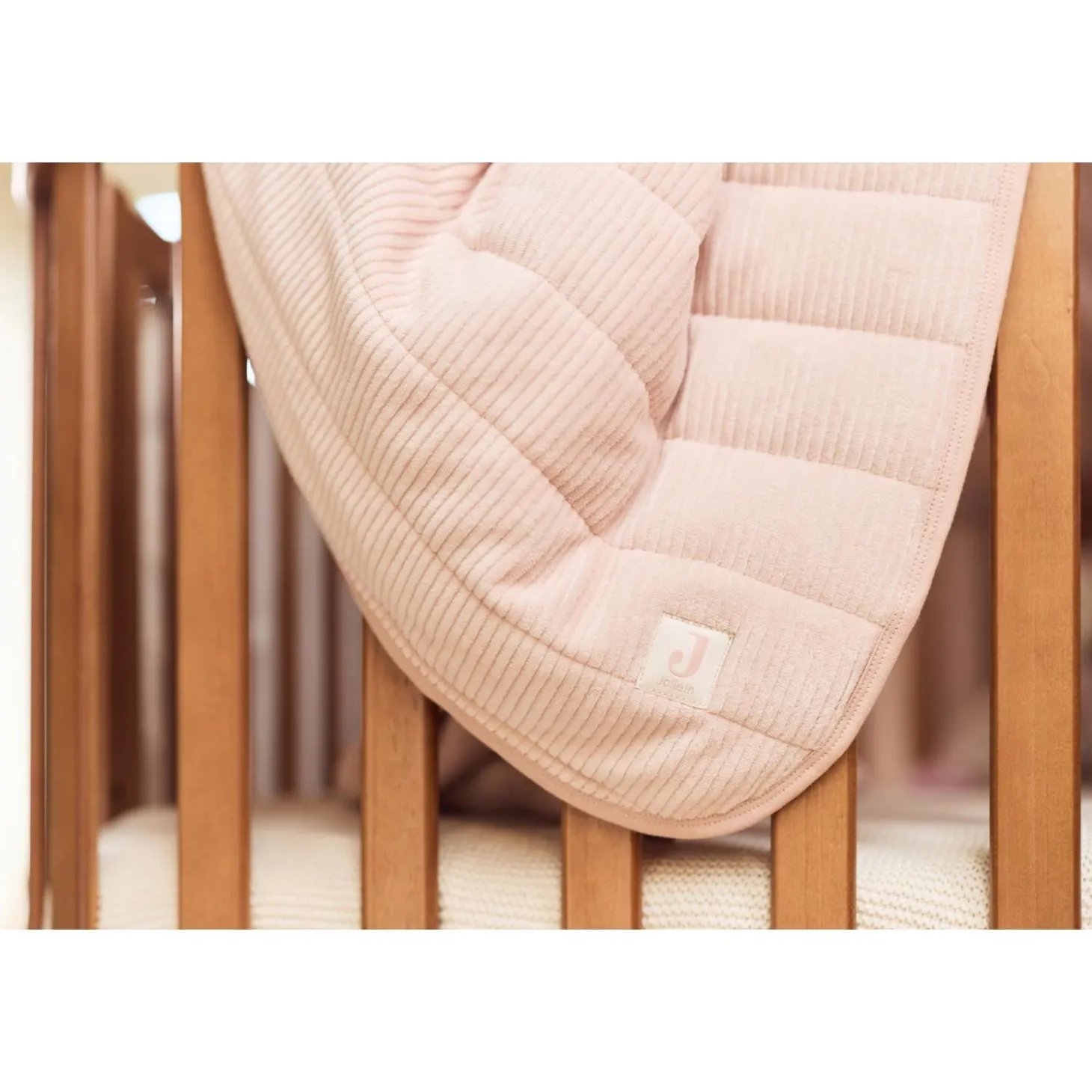 Jollein Couverture Berceau Velvet Rib Wild Rose 75x100 cm