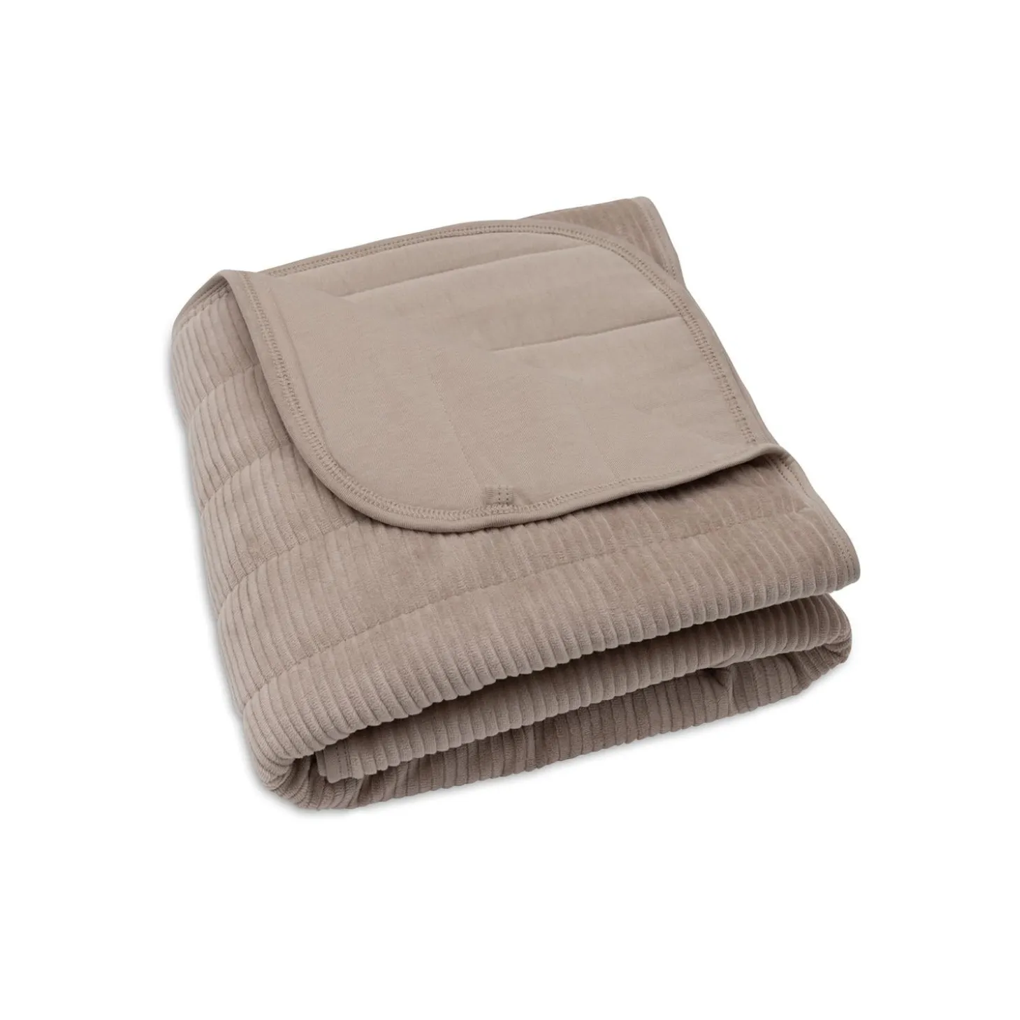 Jollein Couverture Berceau Velvet Rib Milky Coffee 75x100 cm