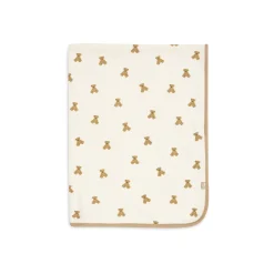 Jollein                    Couverture Berceau Waffle Mini Teddy Bear    Multicolore            75x100 cm