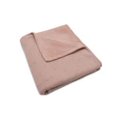 Jollein Couverture Lit Bébé Cosy Knit Velvet Wild Rose 100x150 cm