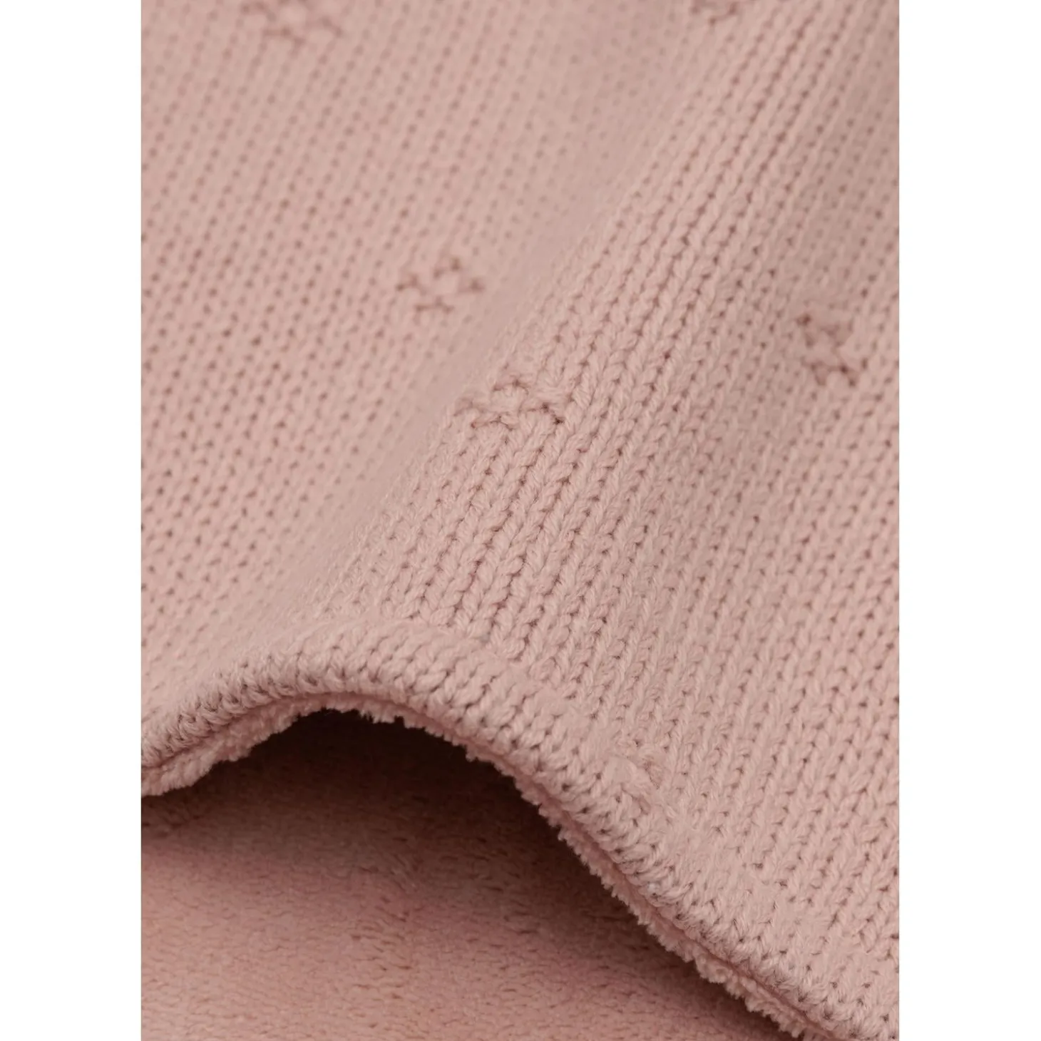 Jollein Couverture Lit Bébé Cosy Knit Velvet Wild Rose 100x150 cm