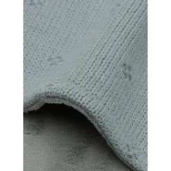 Jollein Couverture Lit Bébé Cosy Knit Velvet Sea Green 100x150 cm