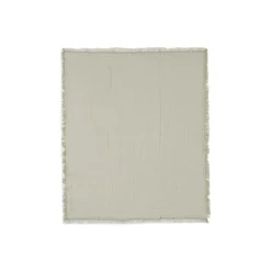 Jollein Couverture Lit Bébé Fringe Gots Olive Green 120x120 cm