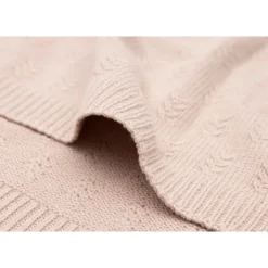 Jollein                    Couverture Lit Bébé grain knit    Wild Rose            100x150 cm