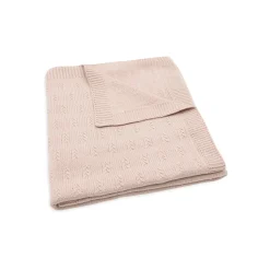 Jollein                    Couverture Lit Bébé grain knit    Wild Rose            100x150 cm
