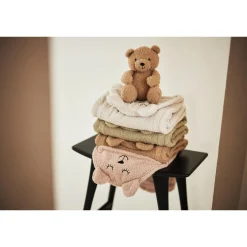 Jollein                    Couverture portefeuille bear boucle    Wild Rose