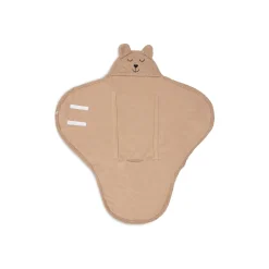 Jollein                    Couverture portefeuille bear boucle    Biscuit