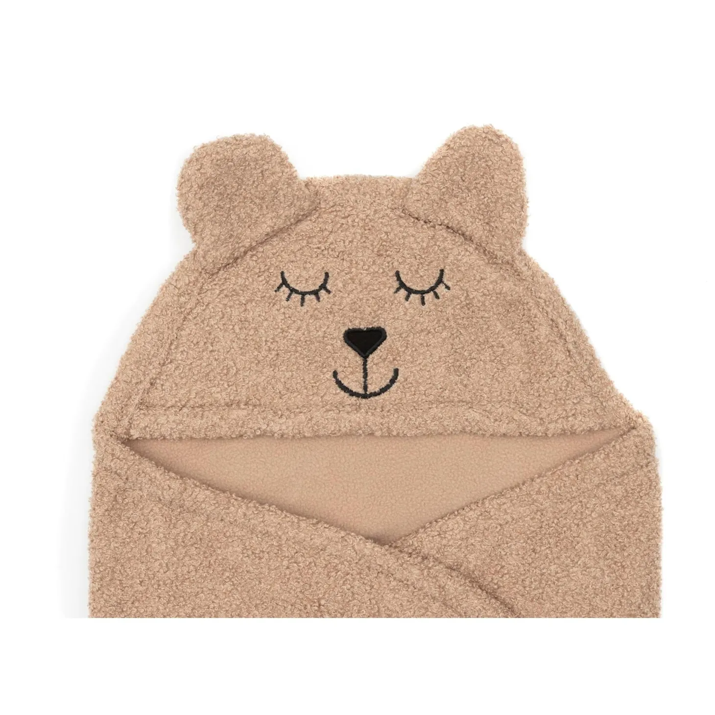Jollein Couverture portefeuille bear boucle Biscuit