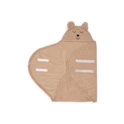 Jollein Couverture portefeuille bear boucle Biscuit