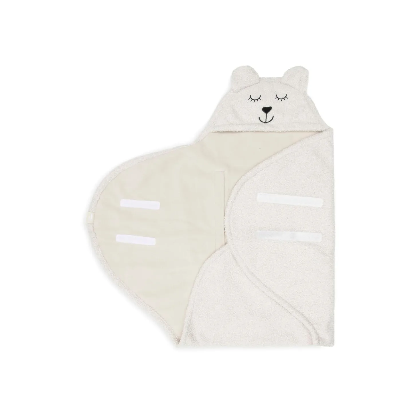 Jollein Couverture portefeuille bear boucle Oatmeal